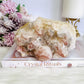 Incredible Huge Natural 19cm 1.26KG Black & Pink Lithium Quartz Natural Cluster From Brazil