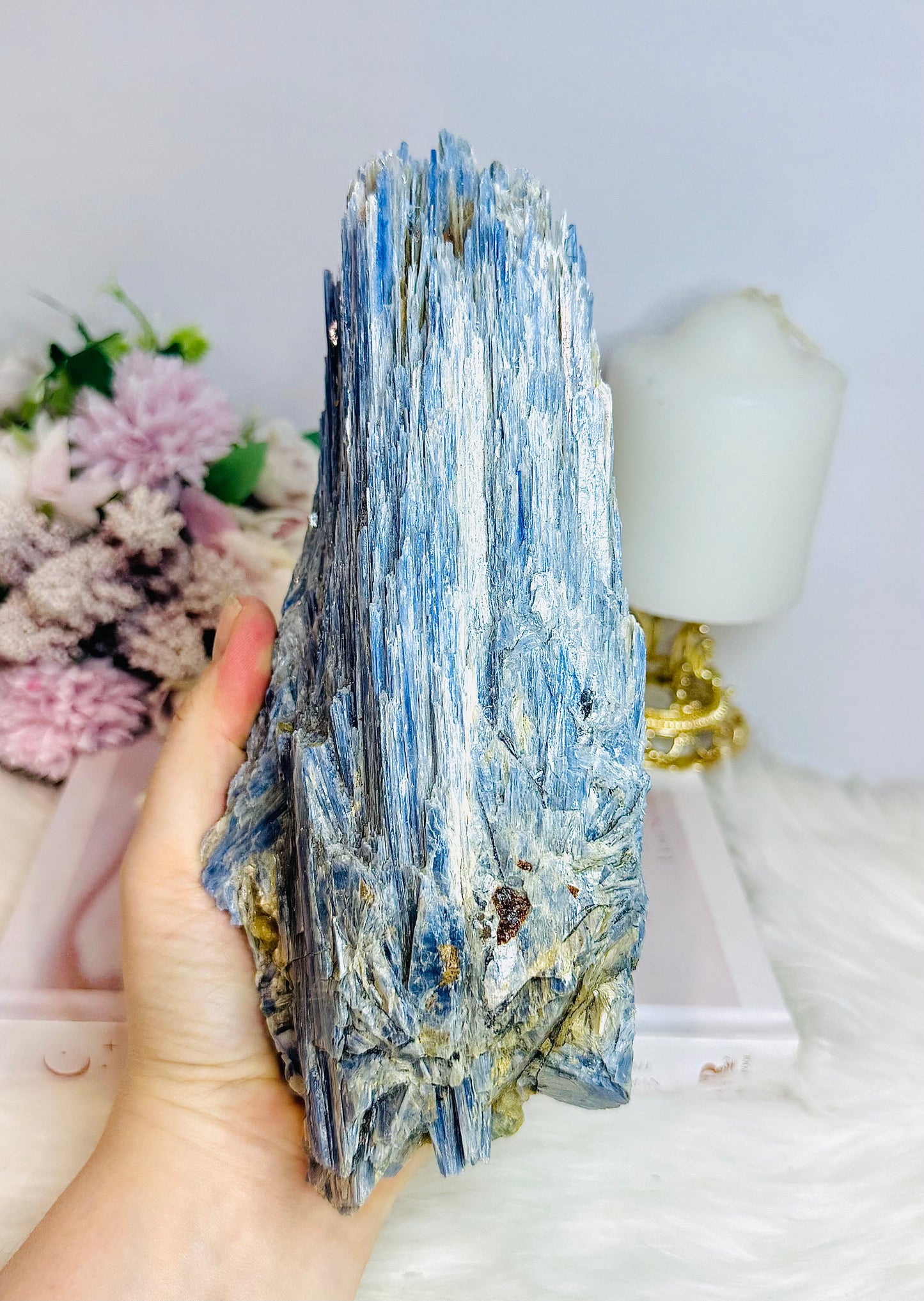 Huge Natural Blue Kyanite Specimen 21cm 1.56KG