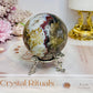 Large Mexican Lace Agate Sphere on Stand 368g