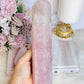 Large Rose Quartz Chunky Tower 23cm