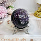 Large Pink Purple Tourmaline Sphere on Stand 328g