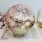 A Collectors Piece ~ Huge Druzy Pink Amethyst High Grade Sphere On Stand 2.7KG 12cm