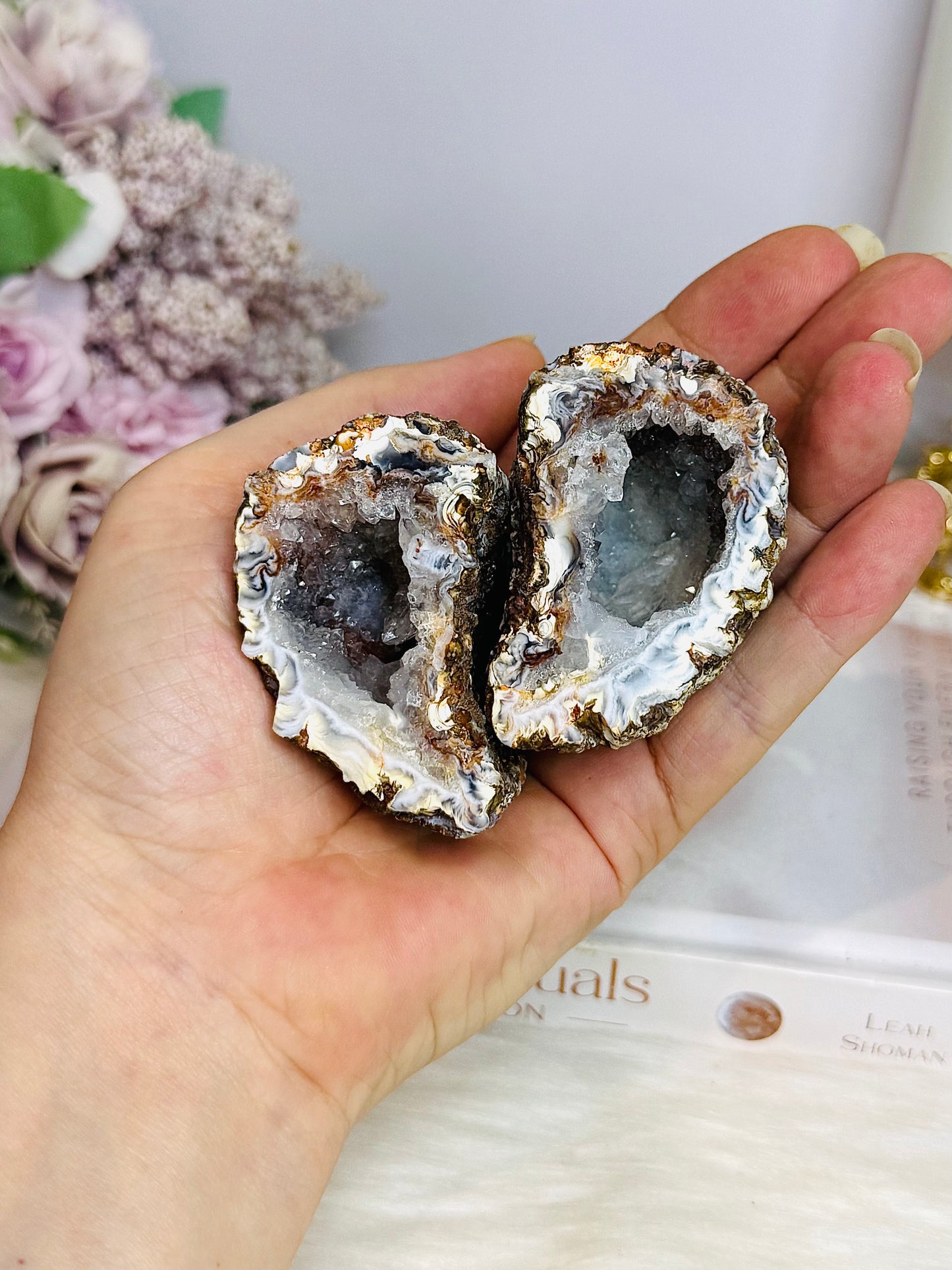 Druzy Agate Geode Set