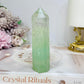 Green Watermelon Fluorite Tower 11cm