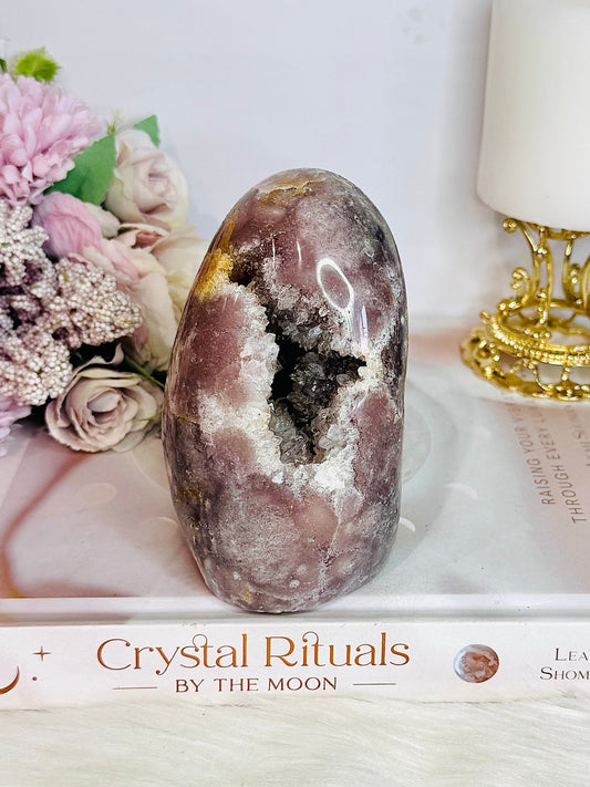 Large Pink Amethyst Druzy Freeform From Brazil 681gram 10.5cm