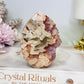 High Grade Amethyst X Flower Agate Druzy Freeform 8cm