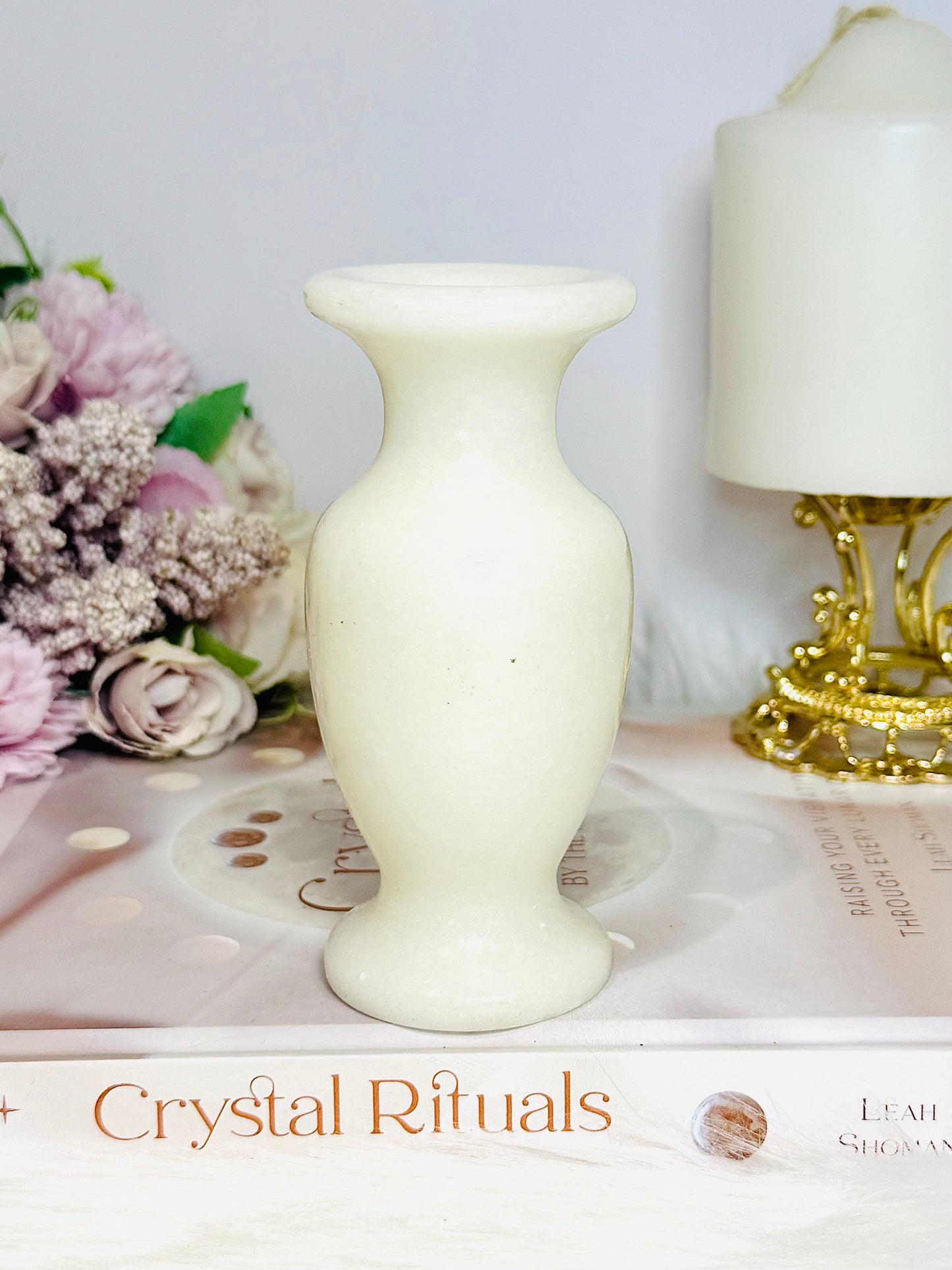 White Jade Vase 12cm (2 Available)