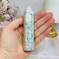 Moss Agate Druzy Tower 10.5cm