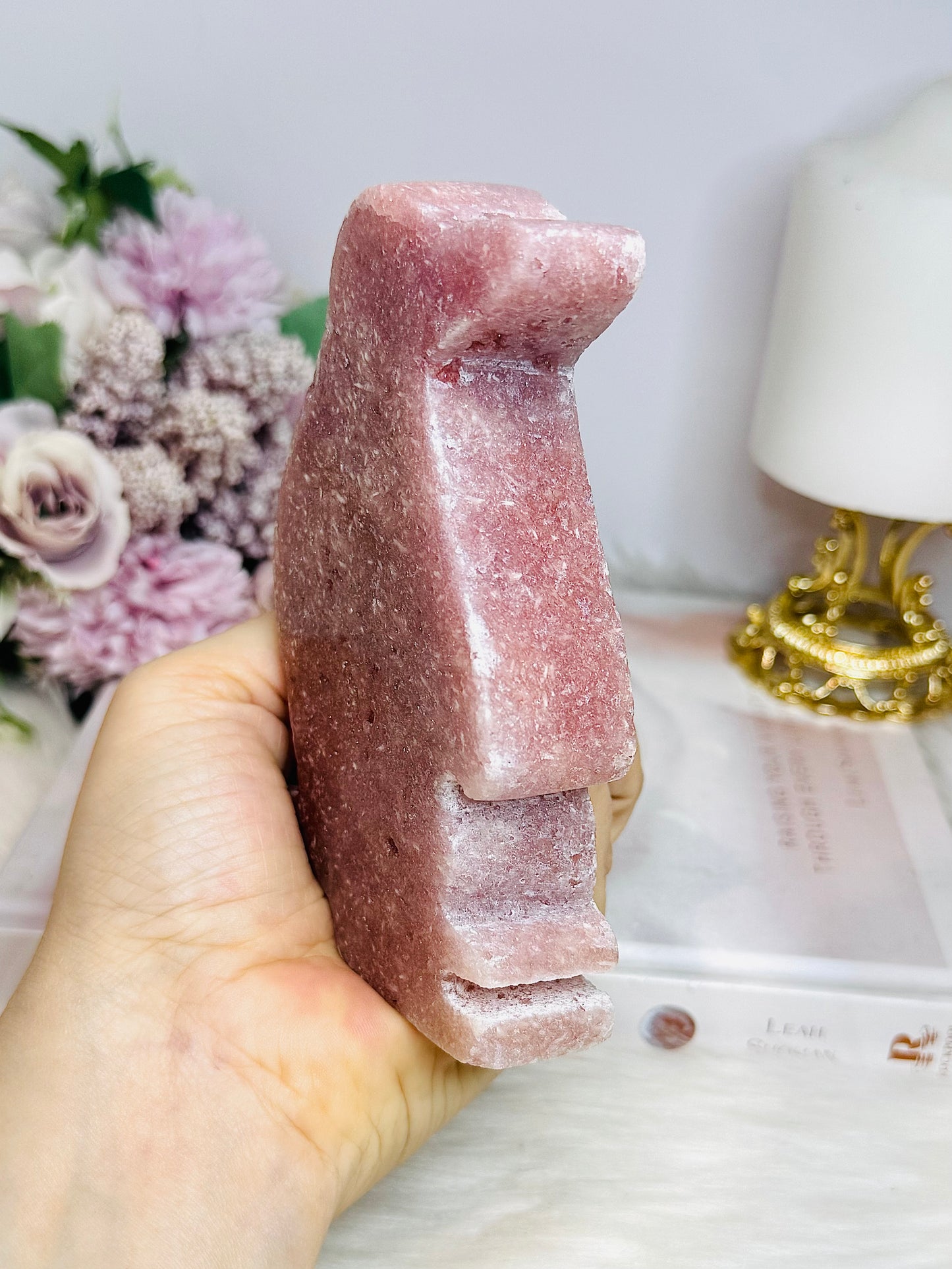 Large Pink Amethyst Chunky Penguin 13cm 426g