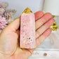Pink Peruvian Rhodonite Tower 9cm