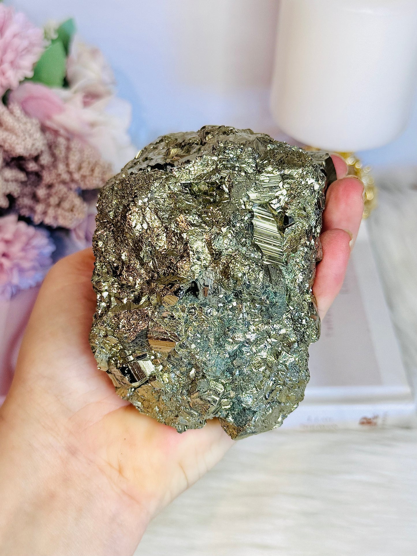High Grade Natural Large Cubed Pyrite Specimen 1.02KG