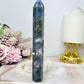 Blue Moss Agate Druzy Tower 16.5cm