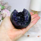 Large Druzy Amethyst Sphere on Stand 386g