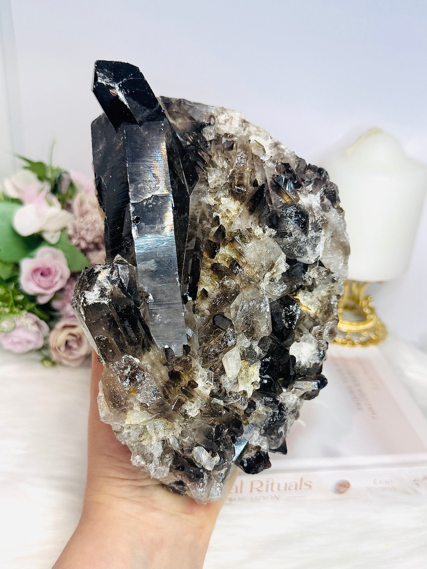 Large Smokey Quartz Specimen 1.7KG 18.5cm