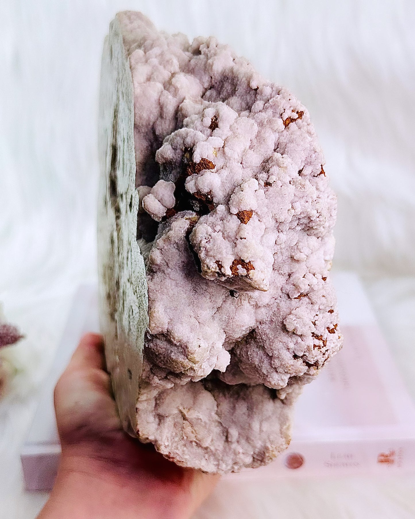 ⚜️ SALE ⚜️Gorgeous Large 3.4KG Druzy Pink Amethyst Slab From Brazil