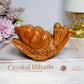 Chunky Large Orange Jasper Snail 11.5cm 296g