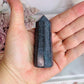 Beautiful Ruby Zoisite Uniquely Carved Tower 7.5cm