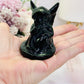 For Protection ~ The Cutest Black Obsidian Carved Cherub / Baby Angel 7cm