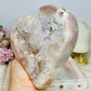 Huge High Grade Pink Amethyst Druzy Heart 16cm 1.57KG