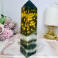 Orbicular Ocean Jasper Druzy Tower 15cm 342g