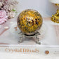 Leopard Skin Jasper Sphere on Stand 237g