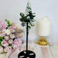 Moss Agate Carved Polaris Star On Stand 24.5cm