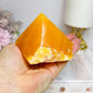 Orange Calcite Top Polished Point 329g