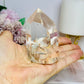 High Grade Clear Quartz Chunky Tower with Garden Quartz Inclusions 8cm 258g