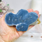 Blue Coral Fossil Specimen Slab on Stand 11.5cm