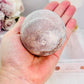 Simple Elegance ~ Pink Amethyst Druzy Sphere On Stand From Brazil 296grams