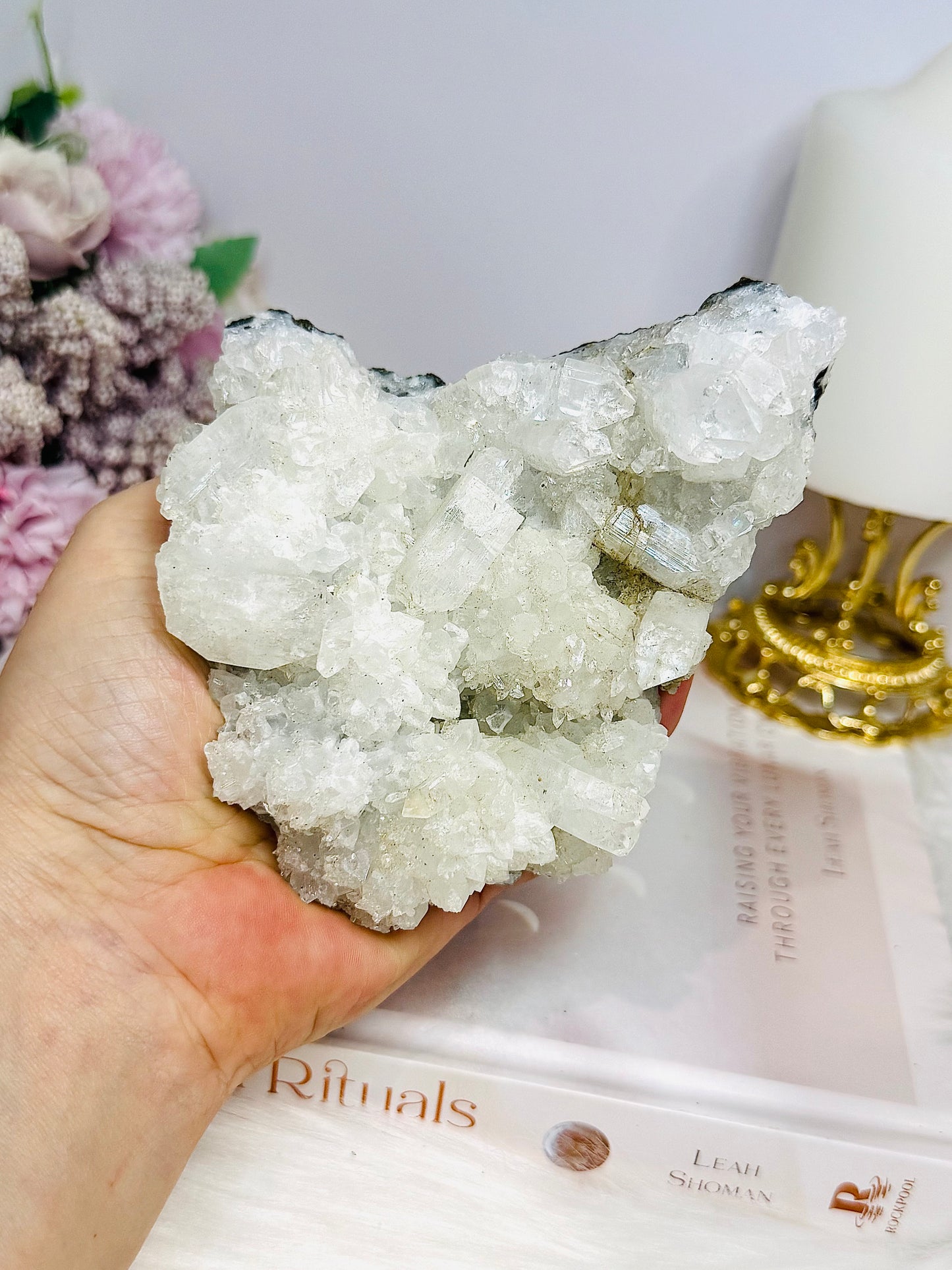 Natural Apophyllite Cluster 354g
