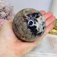 Large Chevron Amethyst Sphere on Stand 550g