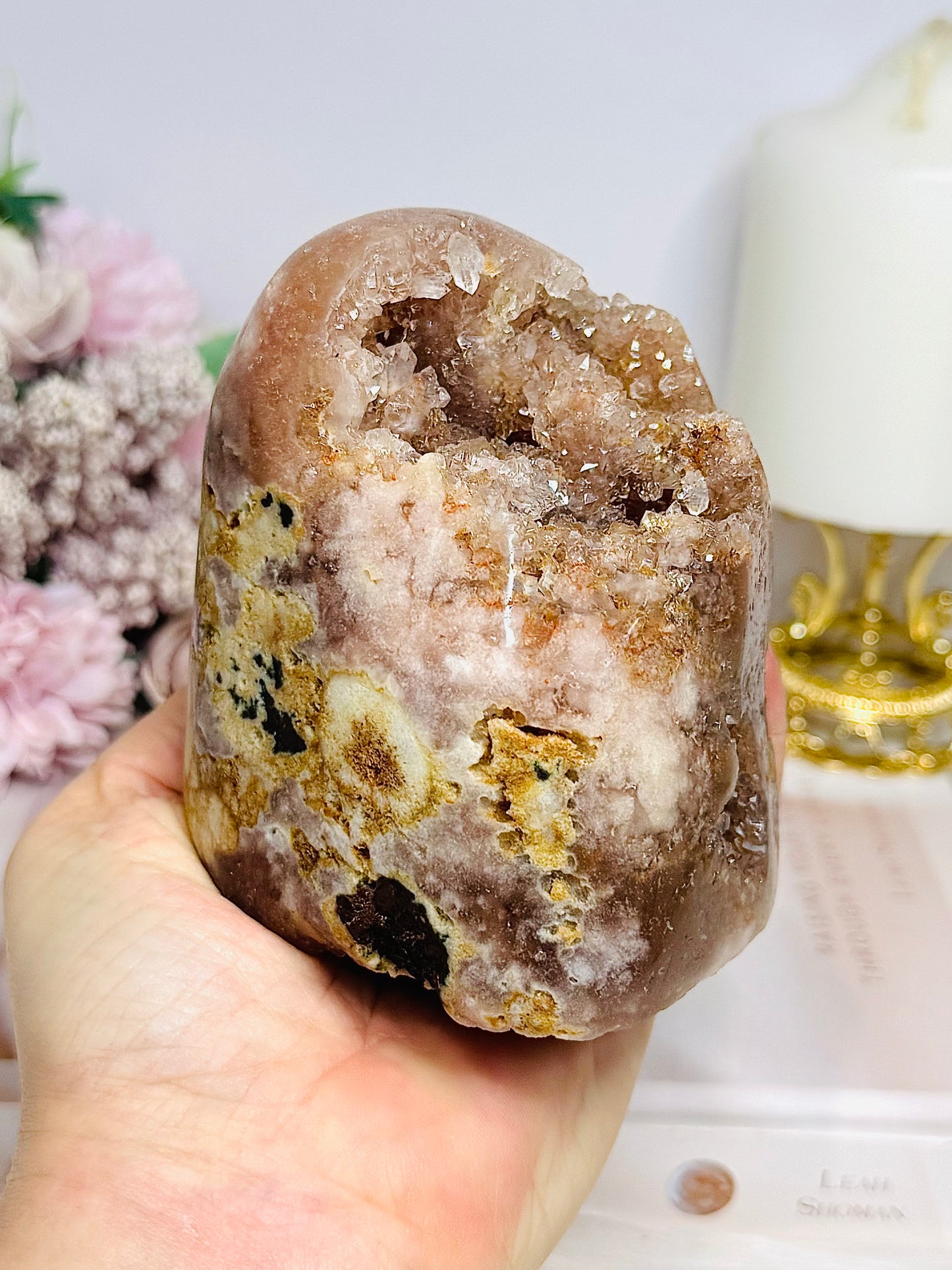 Large Pink Amethyst Druzy Freeform 10cm 788g