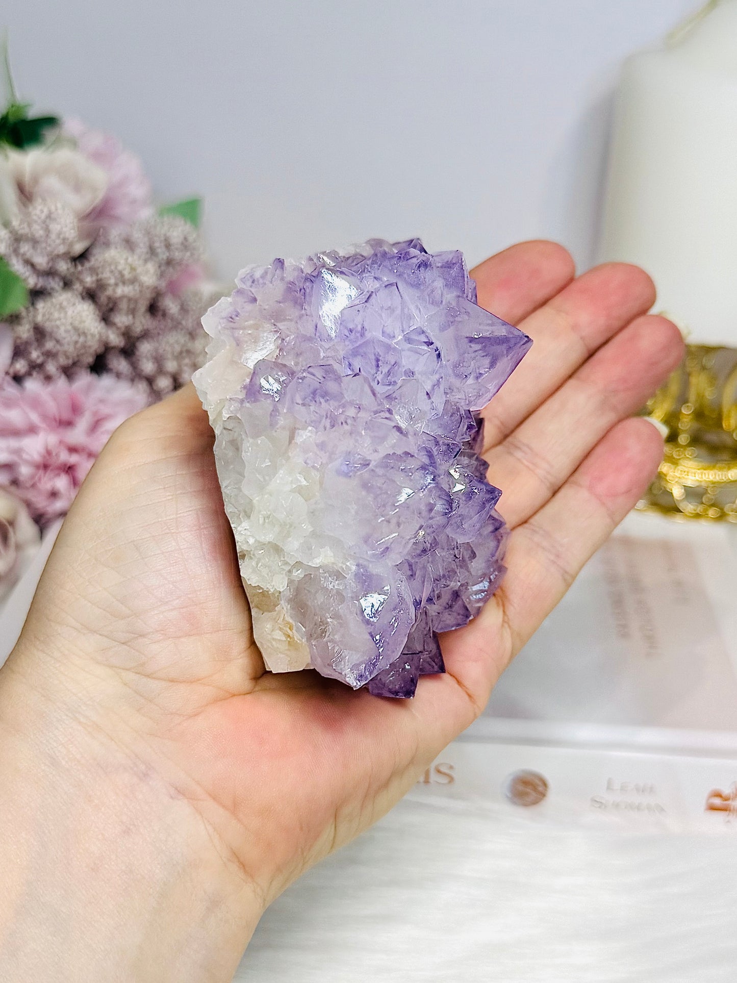 Large Natural Spirit Quartz Cluster Specimen 10cm 372g
