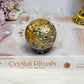 Leopard Skin Jasper Sphere on Stand 162g