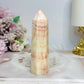 Pink Banded Calcite | Pork Stone Tower 9.5cm