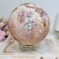 A Collectors Piece ~ Huge Druzy Pink Amethyst High Grade Sphere On Stand 2.7KG 12cm
