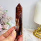 High Grade Fire Quartz Tower with Rainbows 8.5cm