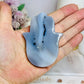 Druzy Agate Hamsa Hand Carving 8cm