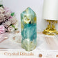 Blue Sky Stone Quartz Druzy Tower 11cm