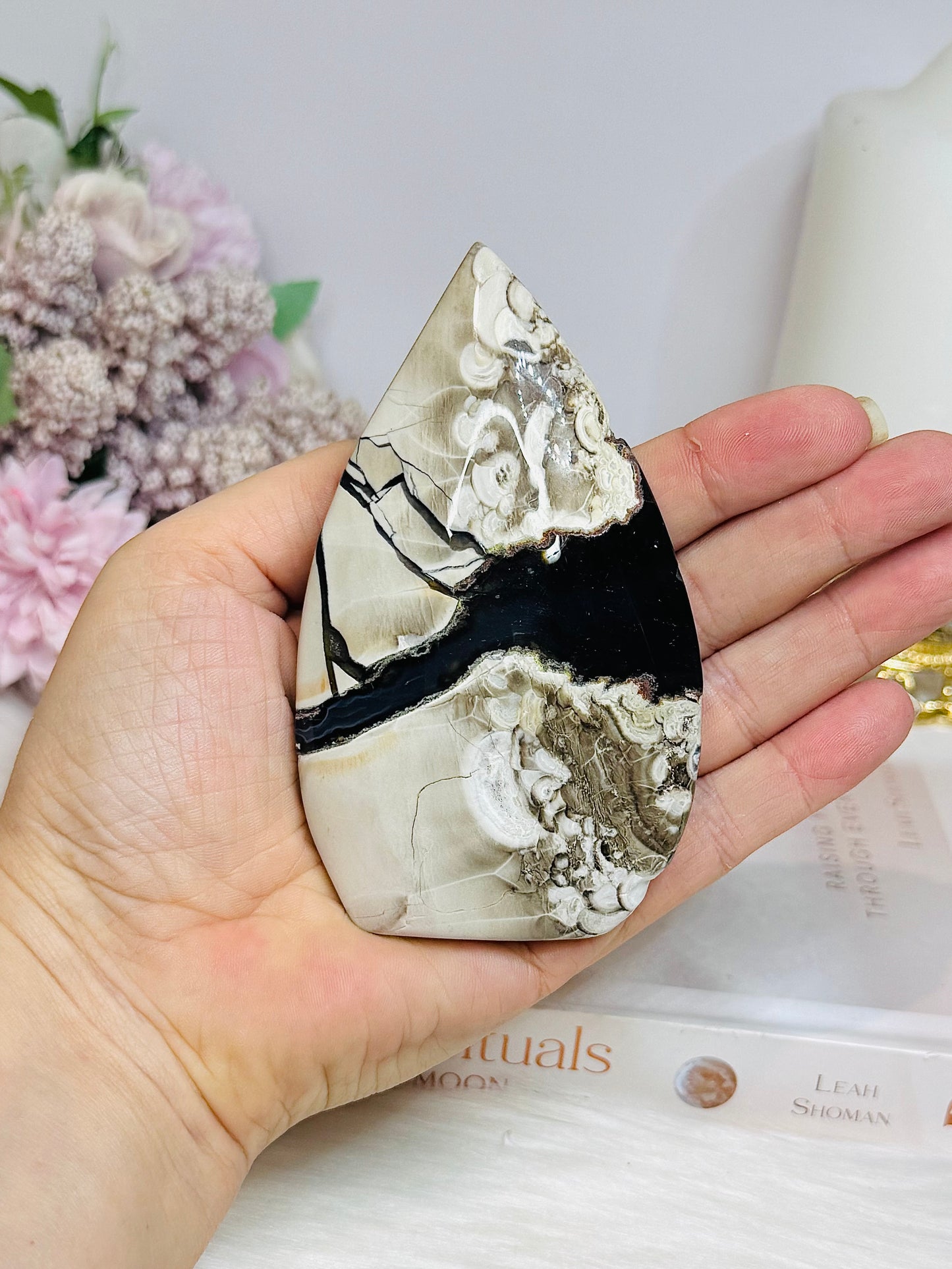 Volcano Agate Flame 10.5cm