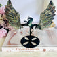 Beautiful Large 16.5cm Tall Jasper Wings On Unicorn Stand