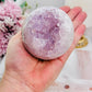 She Is Divine!!! All Class, Gorgeous Large 396gram Druzy Pink Amethyst Sphere From Brazil On Stand An Absolute Stunner