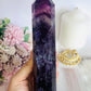 Wow!! High Grade Fabulous Large Chunky 21.5cm Fluorite Tower | Generator