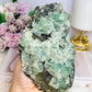 Large Green Cubed Fluorite Sugar Druzy Specimen on Matrix 15cm 777g