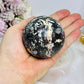 Large Chinese Writing Stone Sphere on Stand 434g