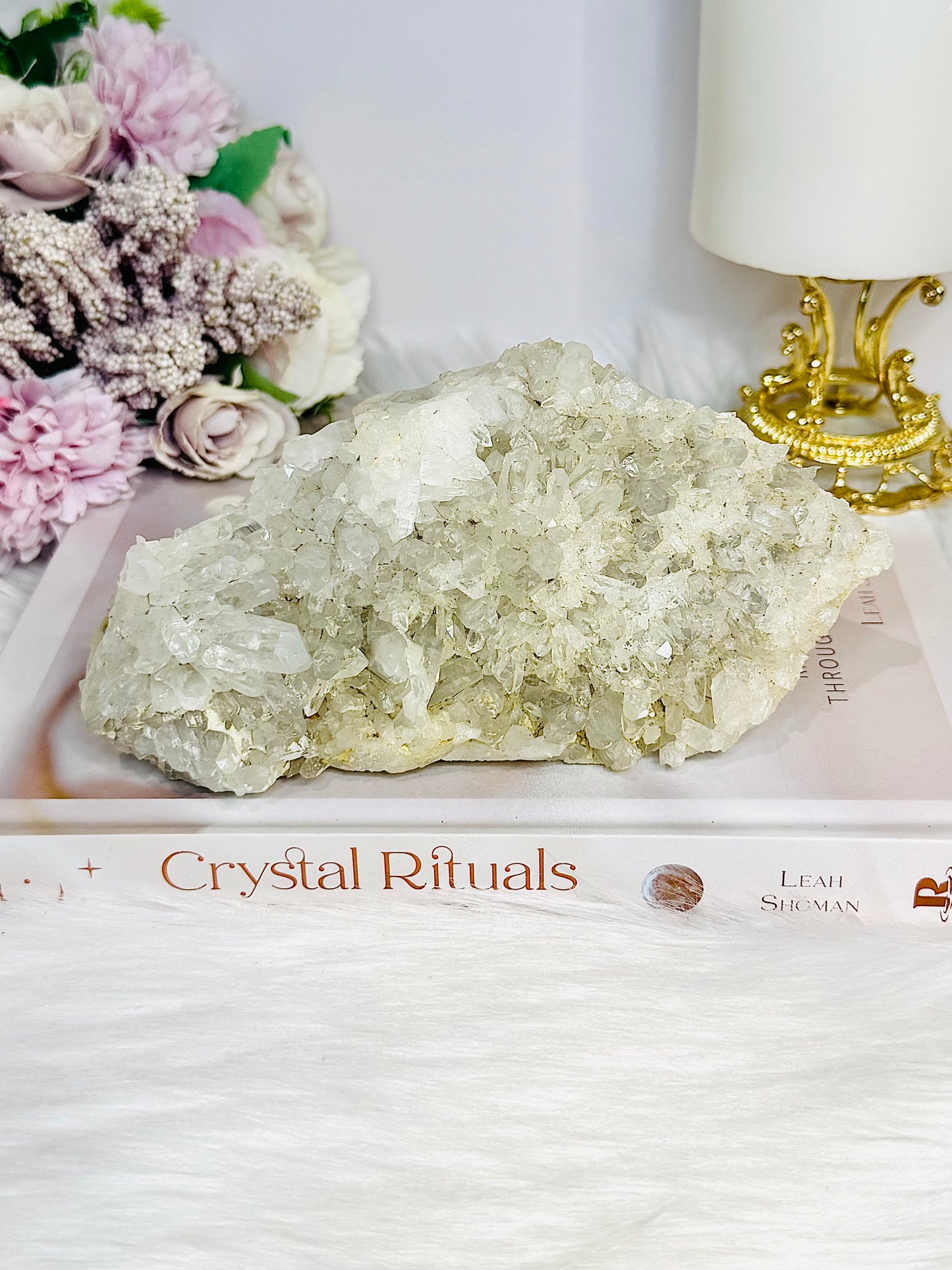 Natural Large Clear Quartz Cluster Specimen 16cm 592g