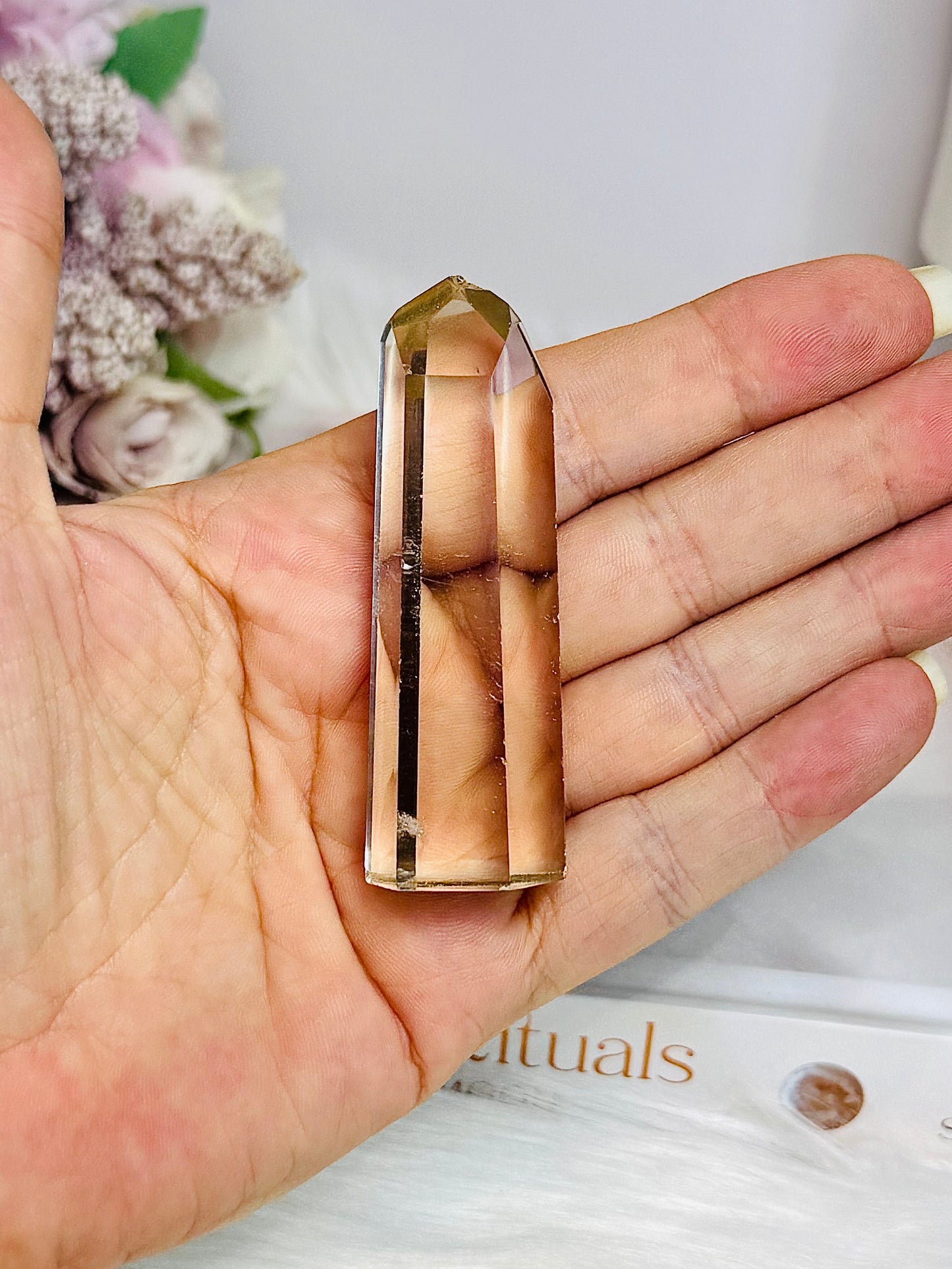 Natural Citrine Tower Point 7cm