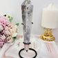 Beautiful Tall Natural Agate Carved Wand | Tower 18cm Tall Including Stand