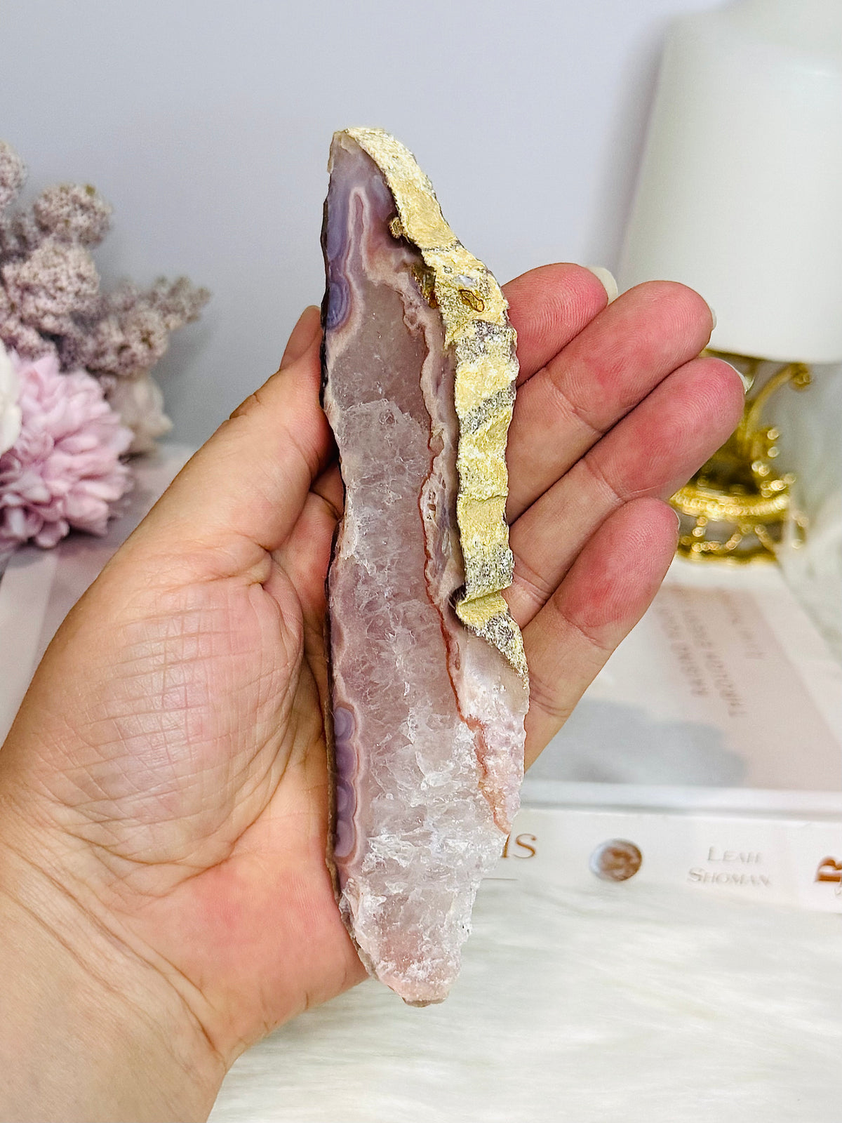 Pink Amethyst Natural Slab 15cm